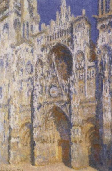 Claude Monet Rouen Cathedral in Brights Sunlight china oil painting image